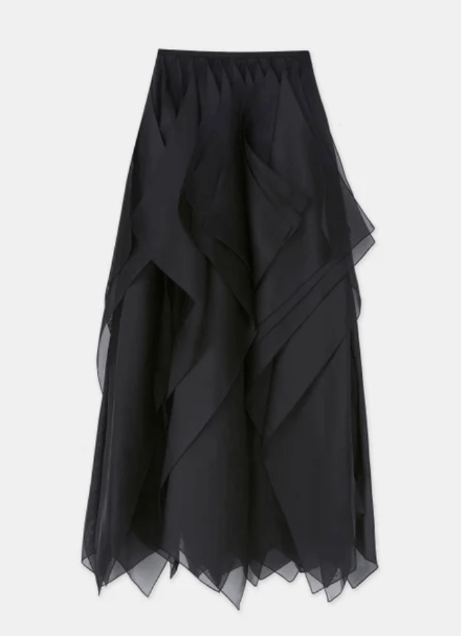 Black layered skirt